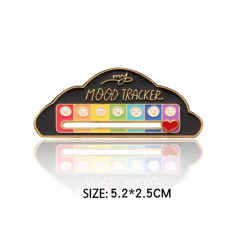 Mood Energy Brooch – Social Battery Pin