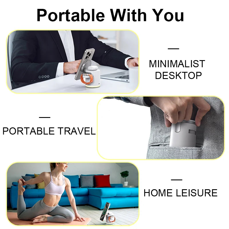 3-in-1 Wireless Fast Charging Station Stand