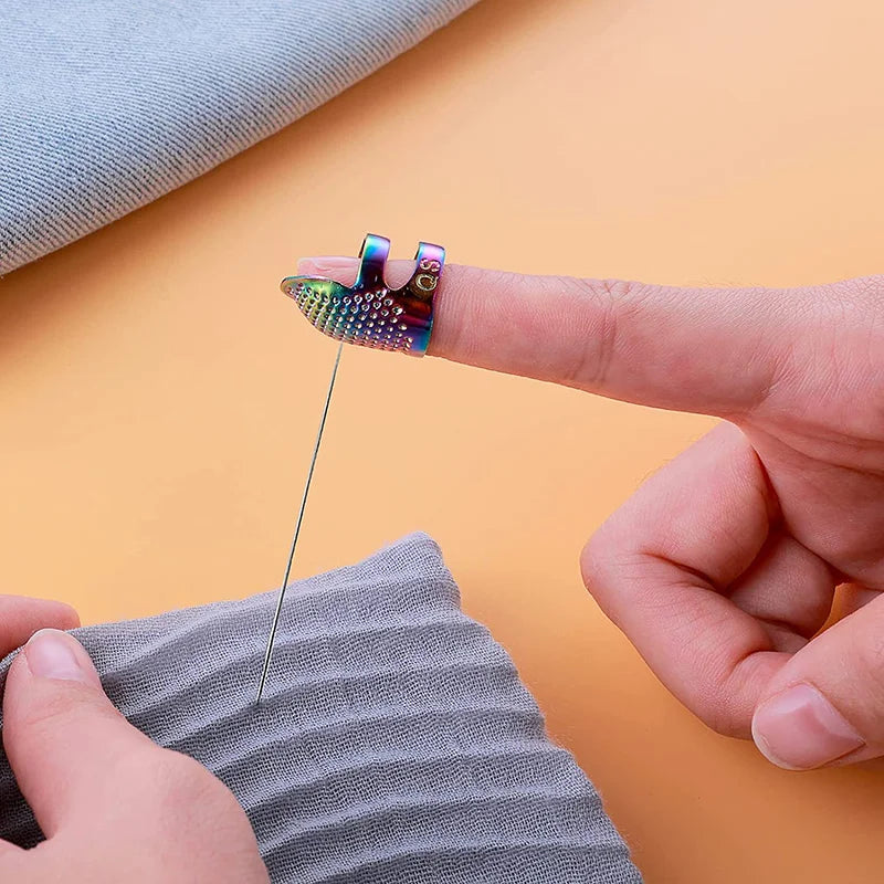 2 PCS Finger Protector Thimble while Hand-Working Sewing