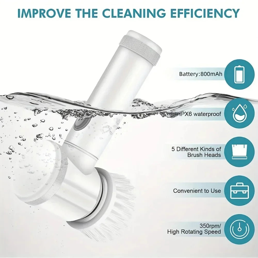 Multi-functional electric cleaning brush
