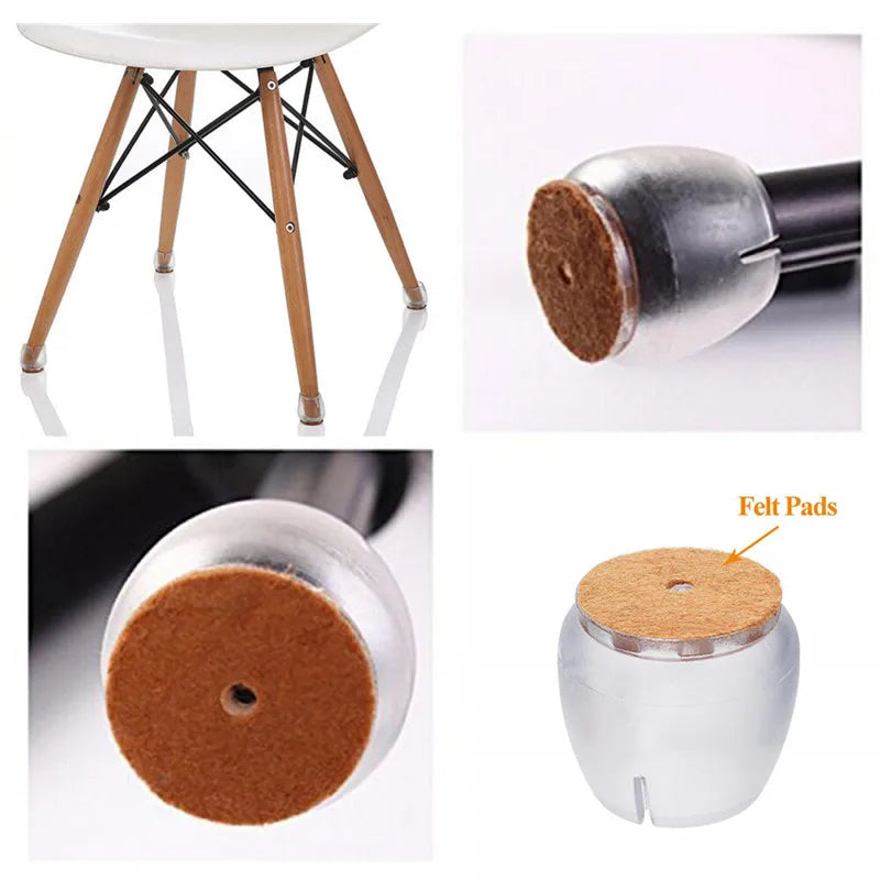 24pcs Silicone Chair Leg Protectors