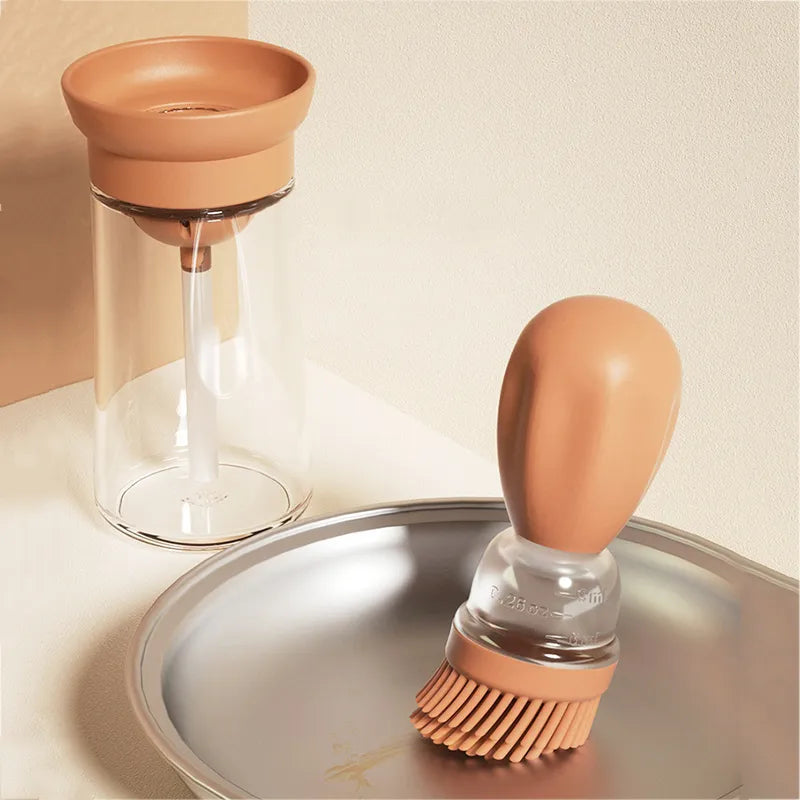 Kitchen Oil Bottle With Brush