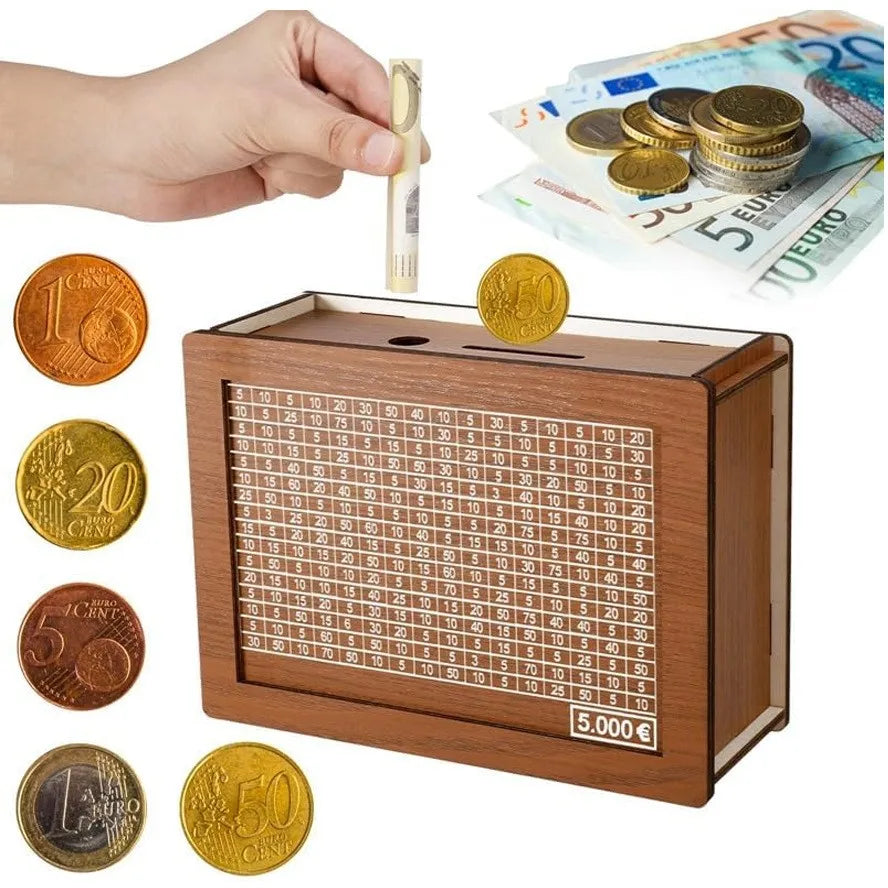 Wooden PiggyBanks-EURO