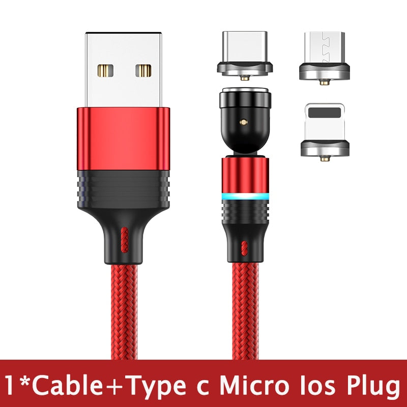 Hot Selling 540° Rotate Magnetic USB Cable
