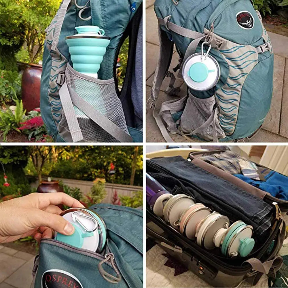 Foldable Water Bottles For Hiking and Sports