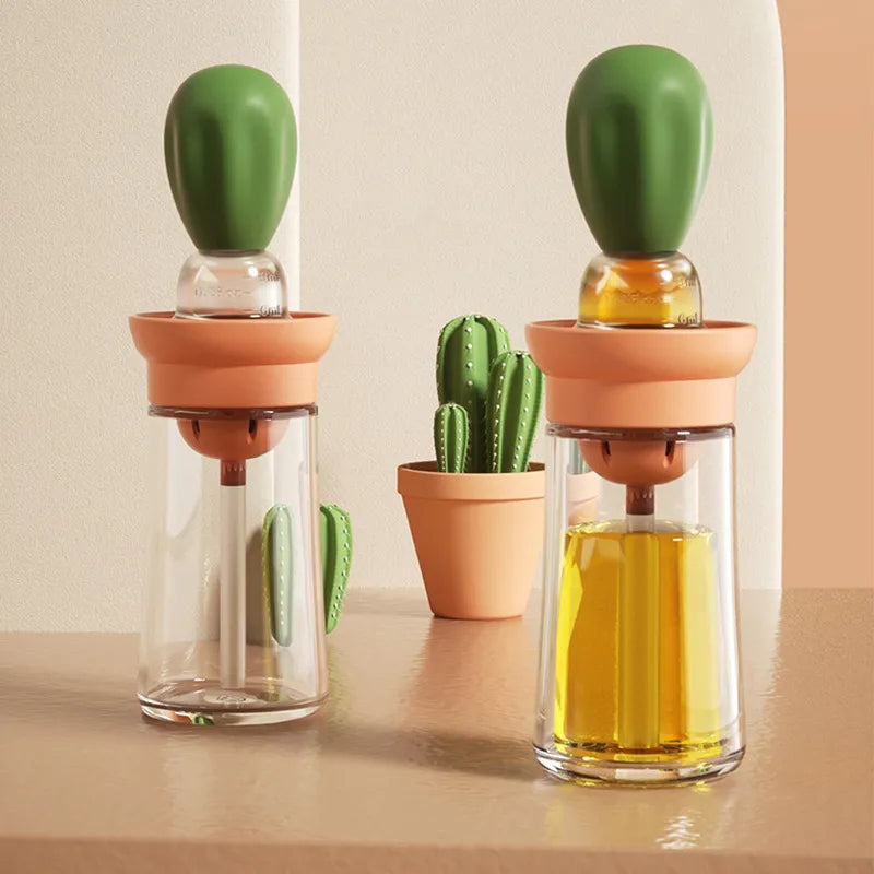 Kitchen Oil Bottle With Brush