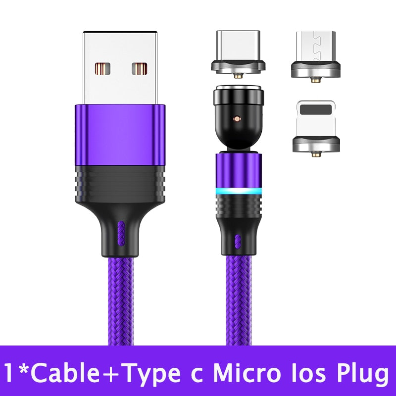 Hot Selling 540° Rotate Magnetic USB Cable
