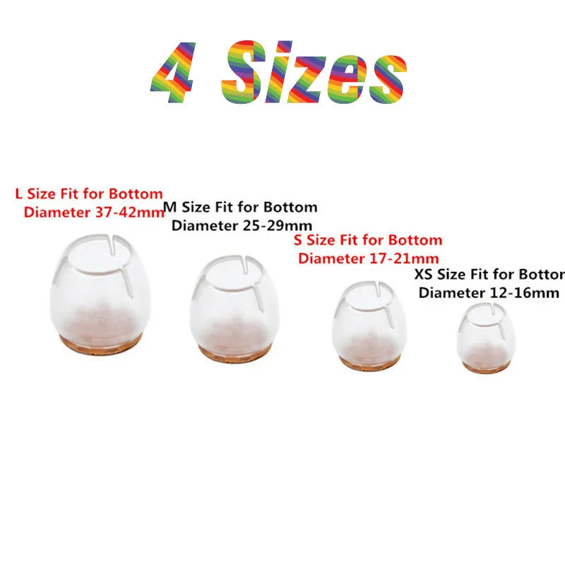 24pcs Silicone Chair Leg Protectors