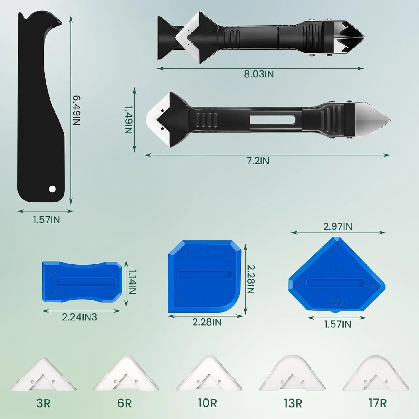 Glass Glue Angle Scraper