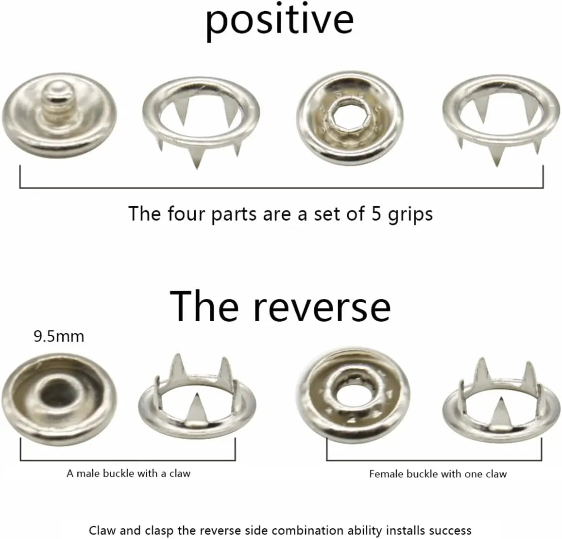 Five Claw Buckle Clamp Set