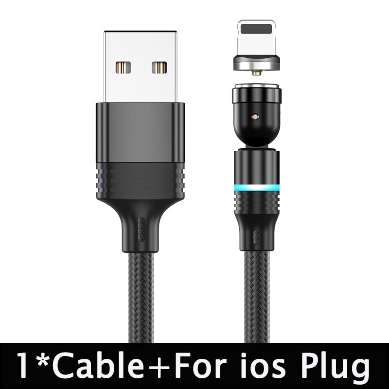 Hot Selling 540° Rotate Magnetic USB Cable