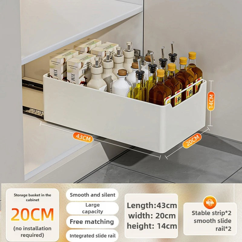 New Kitchen Storage Rack with Slide Rails