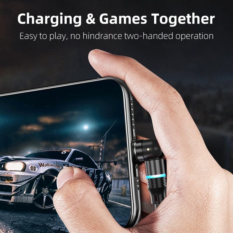 Hot Selling 540° Rotate Magnetic USB Cable
