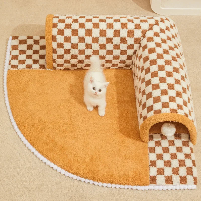 Cute Cat Bed & Toy Tunnel
