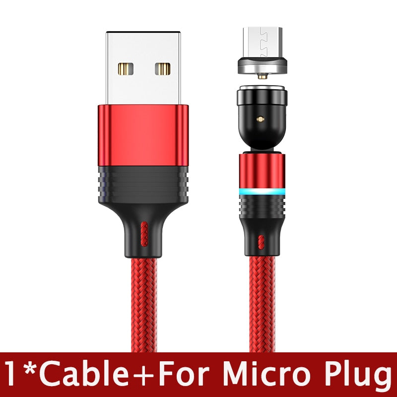 Hot Selling 540° Rotate Magnetic USB Cable