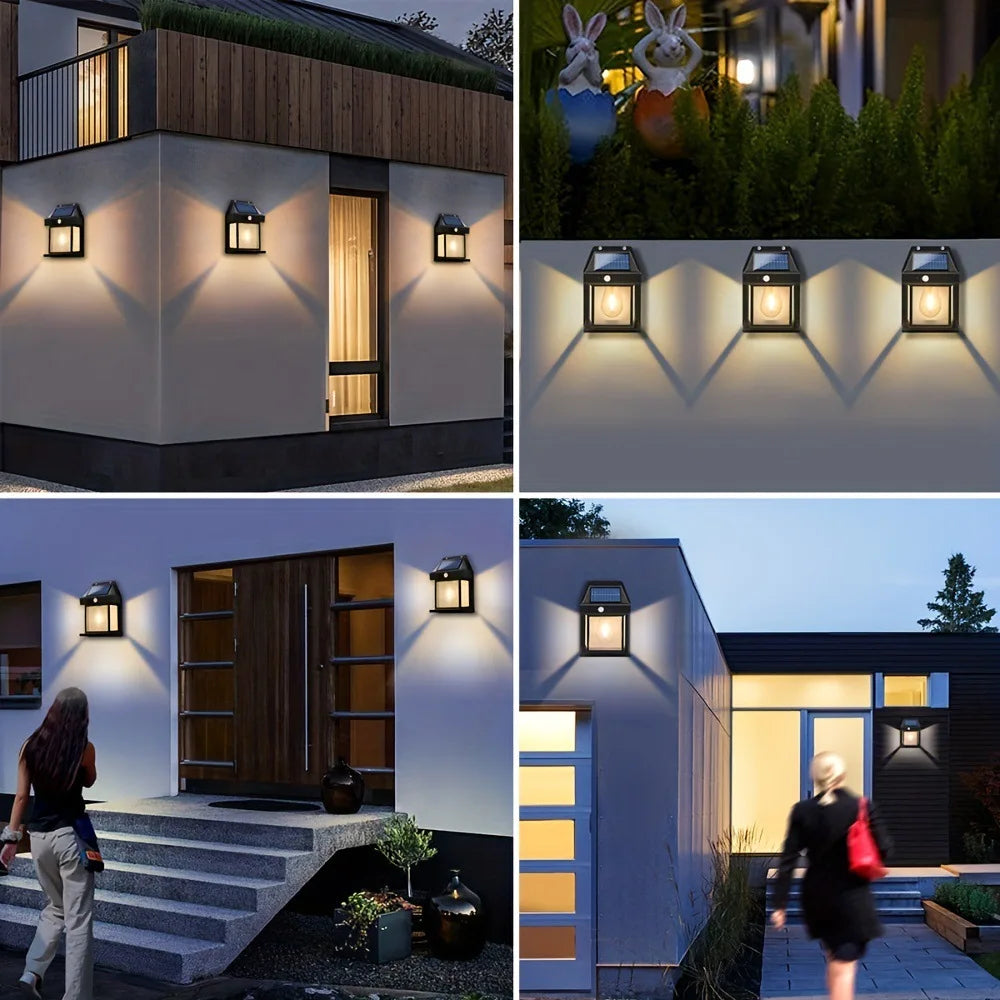 Waterproof Motion Sensor Solar Wall Light