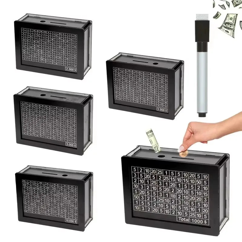 Wooden Piggy Banks - Black
