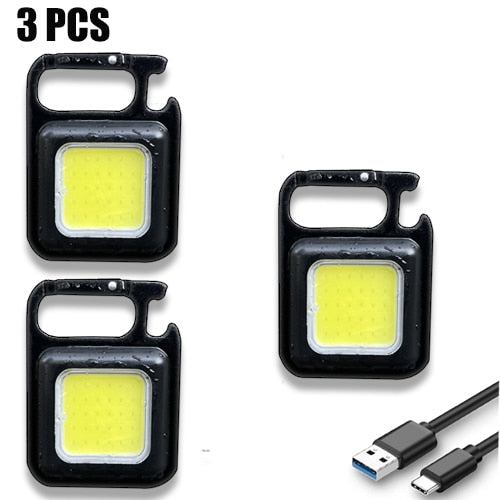 Multifunctional waterproof mini led keychain flashlight.