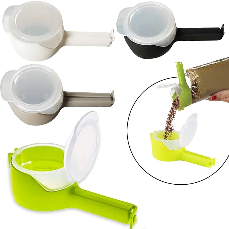5PCS Food Bag Sealing Clips with Pour Spout