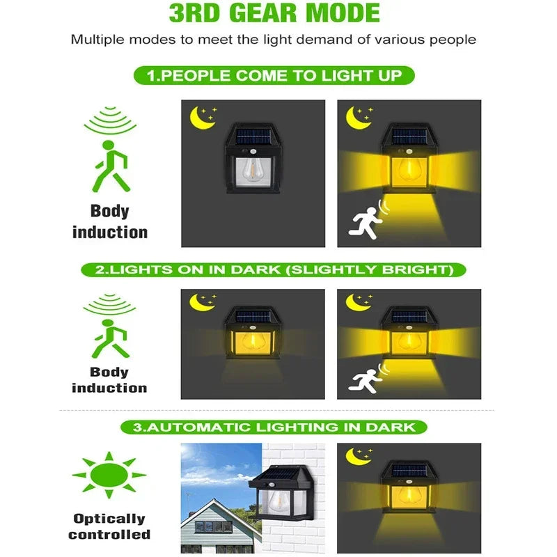 Waterproof Outdoor Solar Wall Lamp