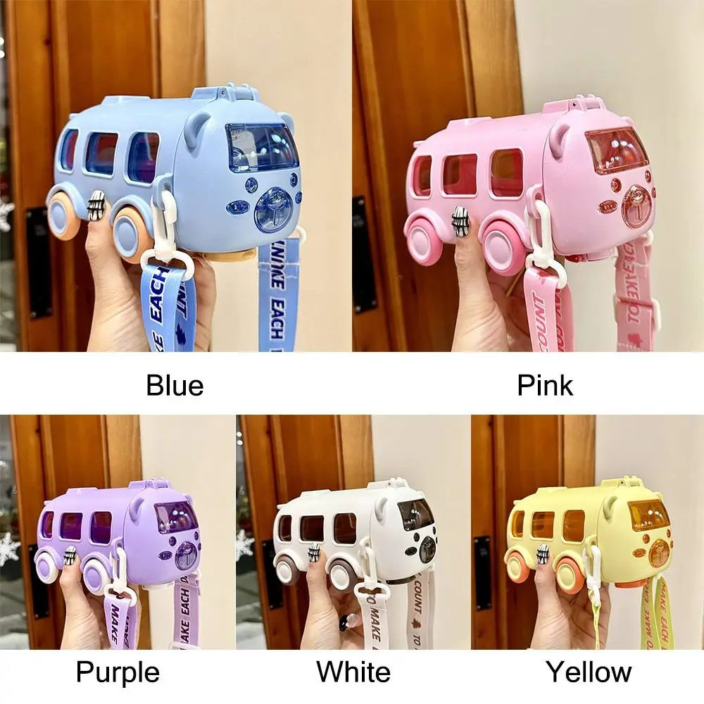 Cartoon Bus Straw Cup