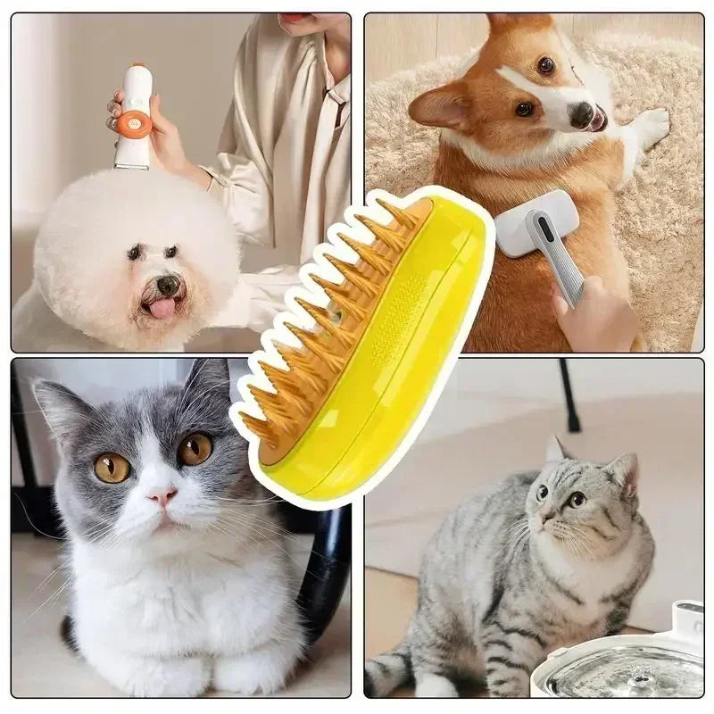 3 In 1 Cat Steam Brush