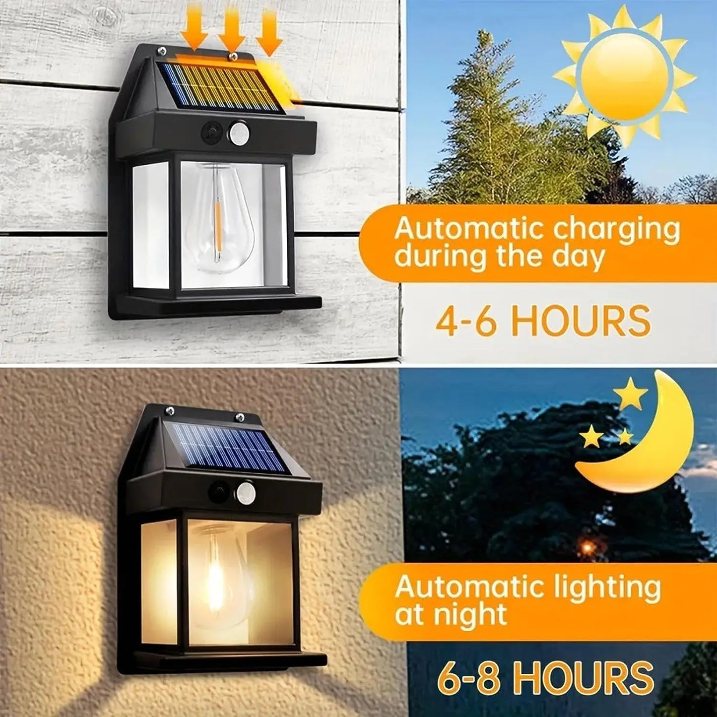 Waterproof Motion Sensor Solar Wall Light