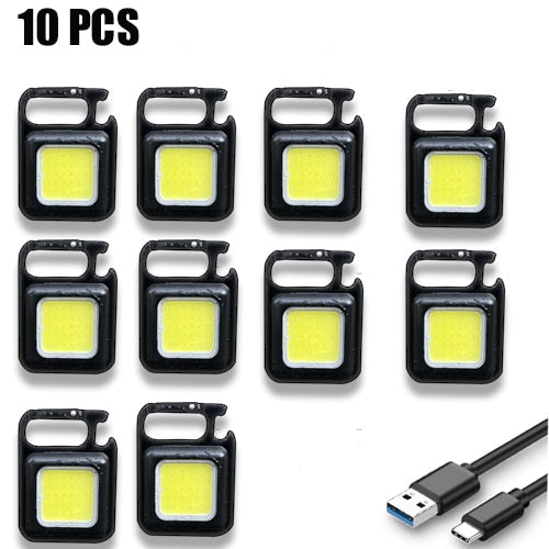Multifunctional waterproof mini led keychain flashlight.