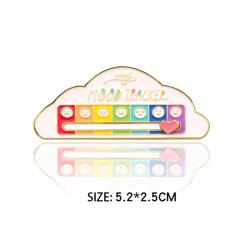 Mood Energy Brooch – Social Battery Pin