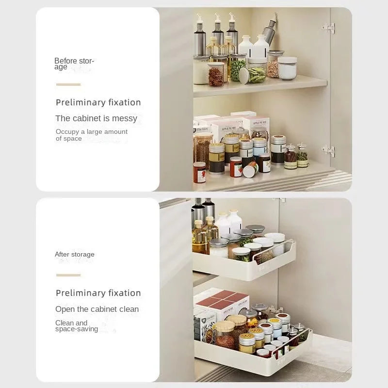 New Kitchen Storage Rack with Slide Rails