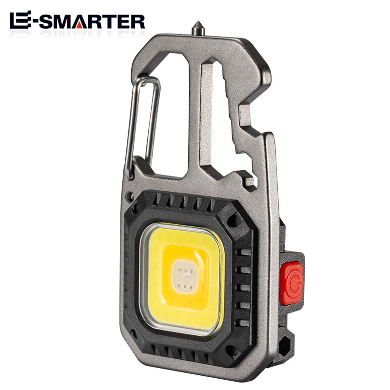 Multi-function Flashlight Keychain Lamp