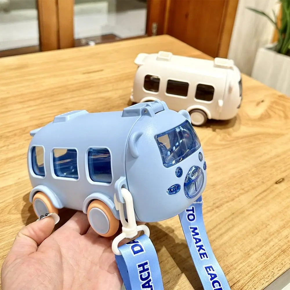 Cartoon Bus Straw Cup