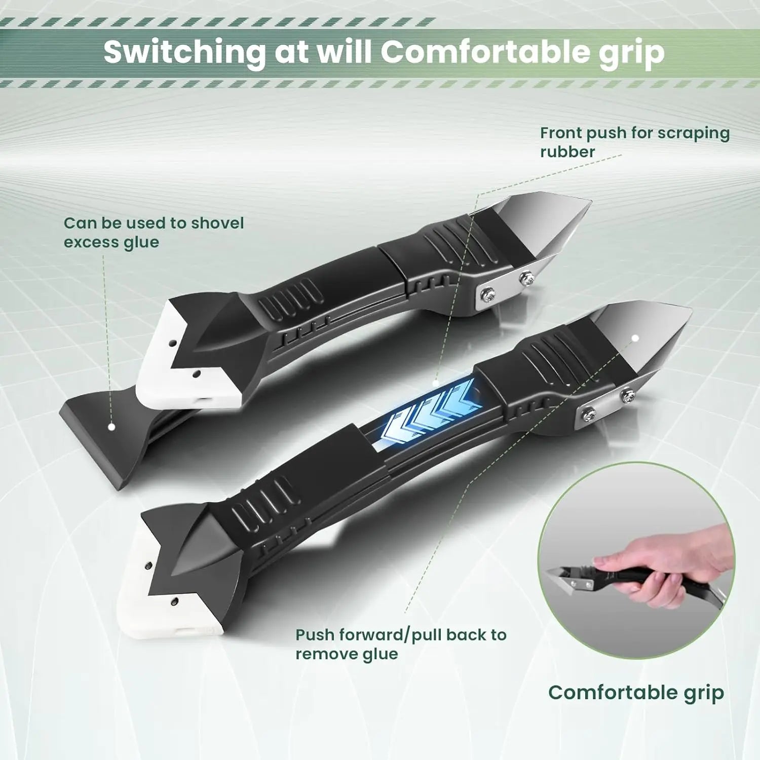 Glass Glue Angle Scraper