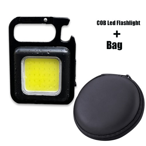 Multifunctional waterproof mini led keychain flashlight.