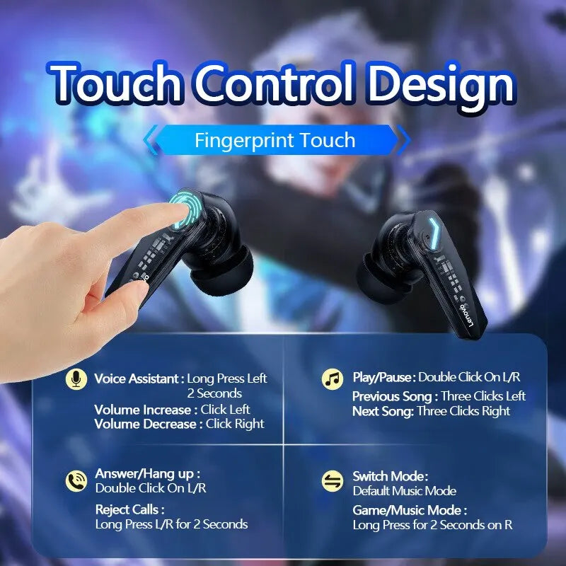 Lenovo GM2 Pro Bluetooth 5.3 Earphone