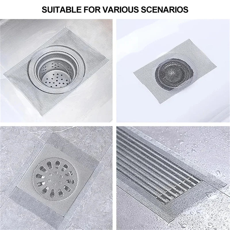 Cuttable Shower Drain Hair Catcher