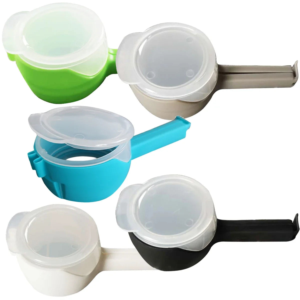 5PCS Food Bag Sealing Clips with Pour Spout