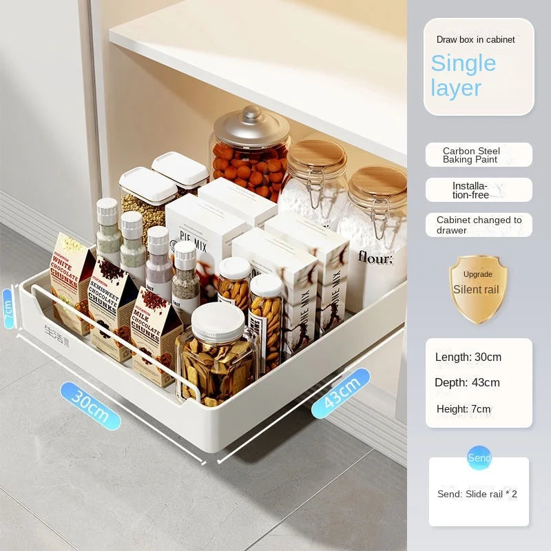 New Kitchen Storage Rack with Slide Rails
