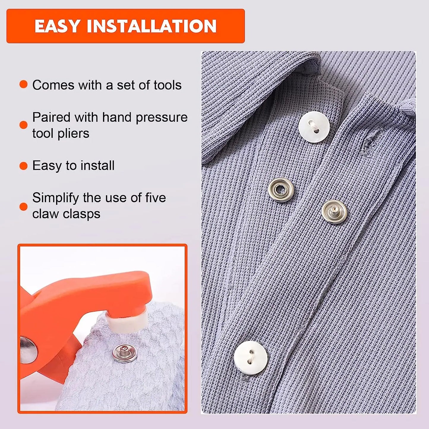 Five Claw Buckle Clamp Set