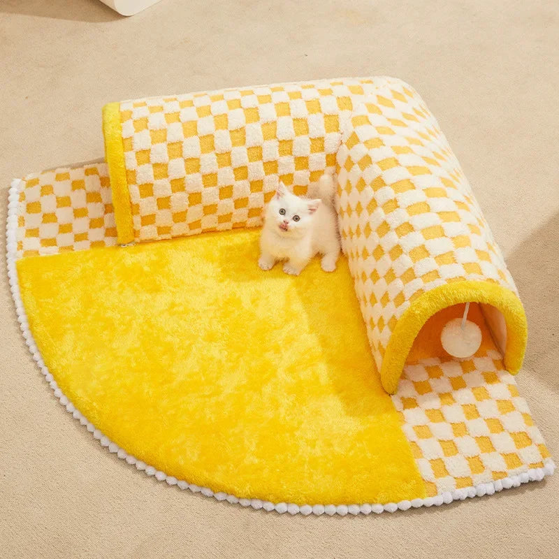 Cute Cat Bed & Toy Tunnel