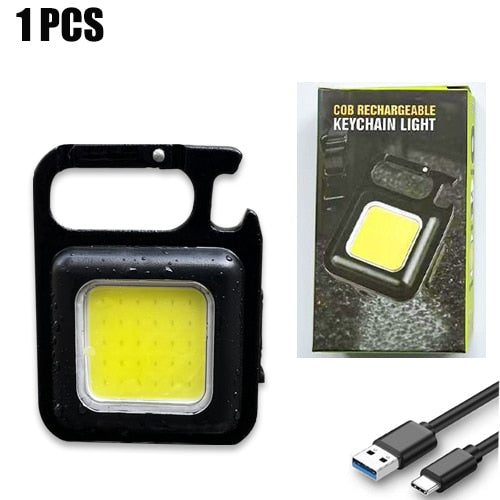 Multifunctional waterproof mini led keychain flashlight.