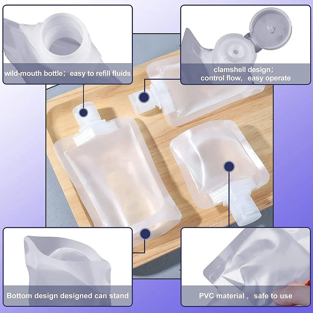 Travel Size Empty Squeeze Pouches