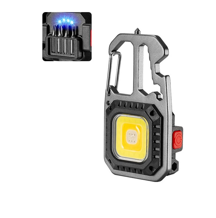 Multi-function Flashlight Keychain Lamp