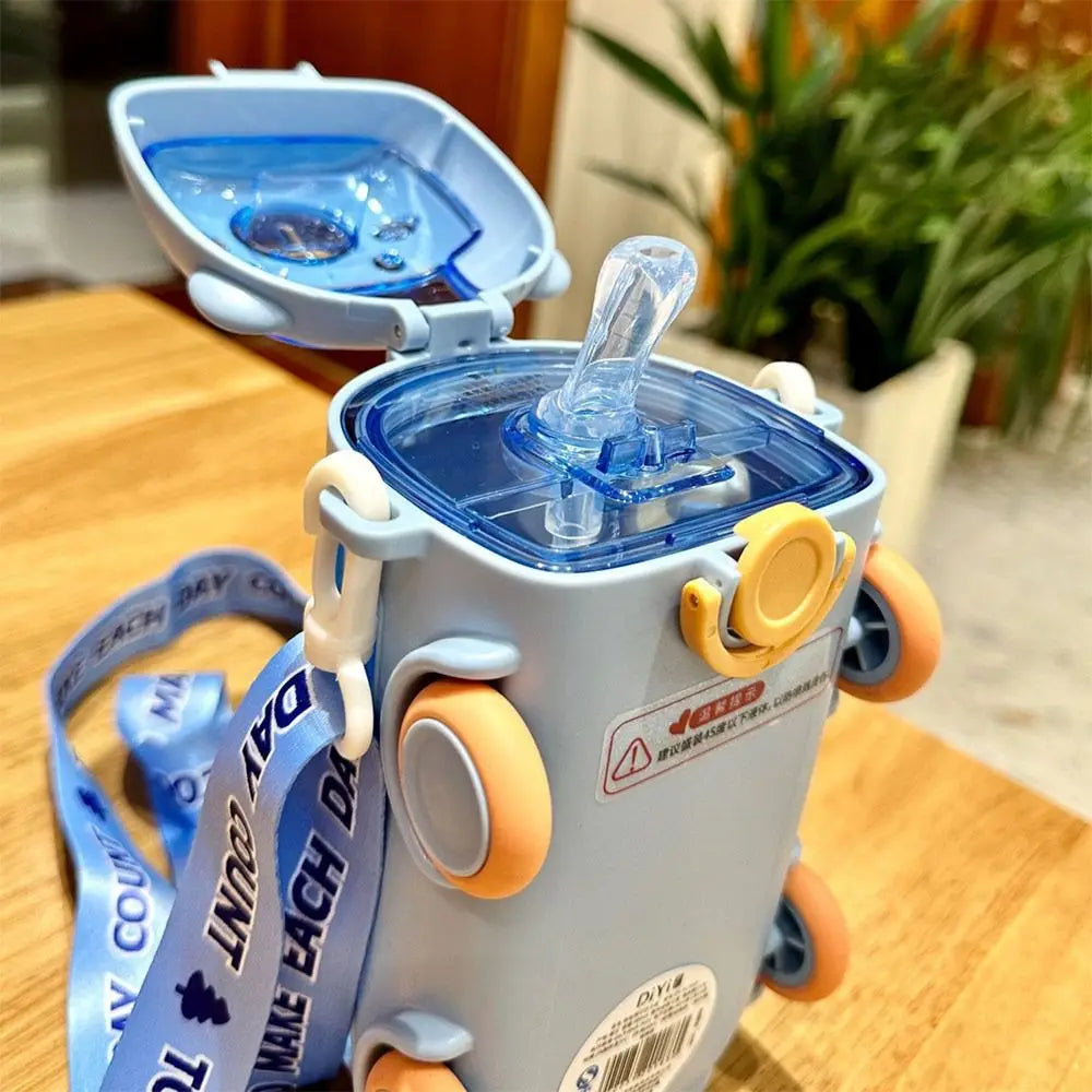 Cartoon Bus Straw Cup