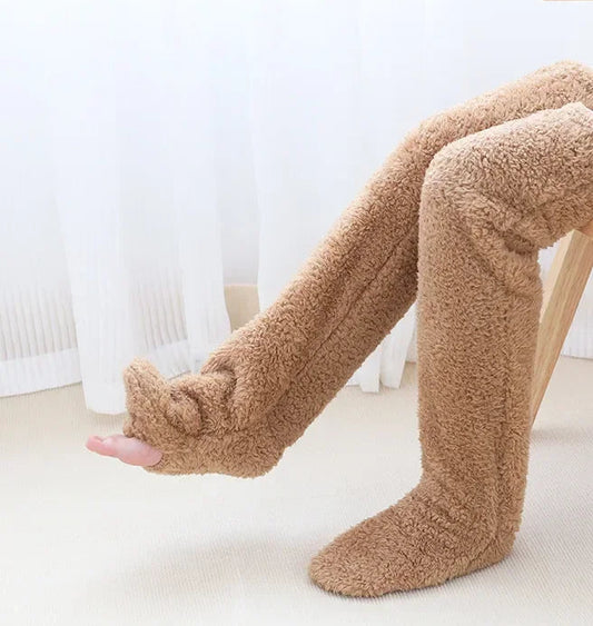 Hot Fluffy Thigh High Socks