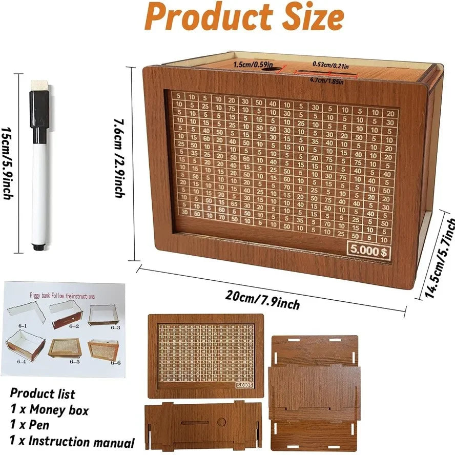 Wooden PiggyBanks-USD