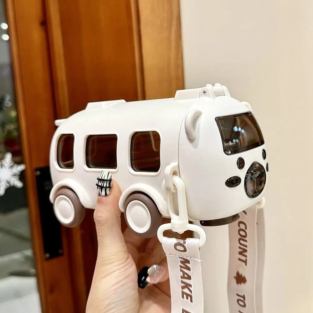 Cartoon Bus Straw Cup