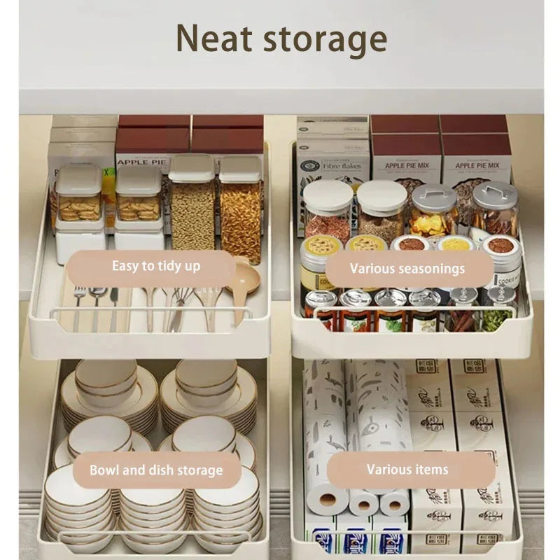 New Kitchen Storage Rack with Slide Rails