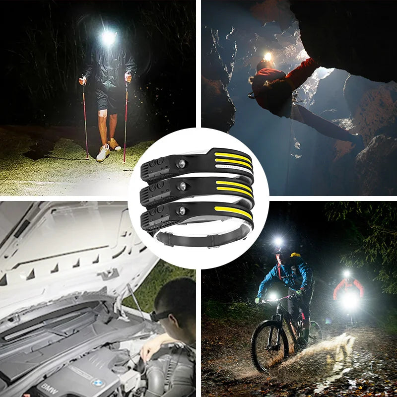 COB LED Sensor Headlamp