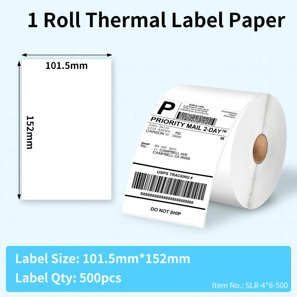 Phomemo 4x6 Thermal Shipping Labels